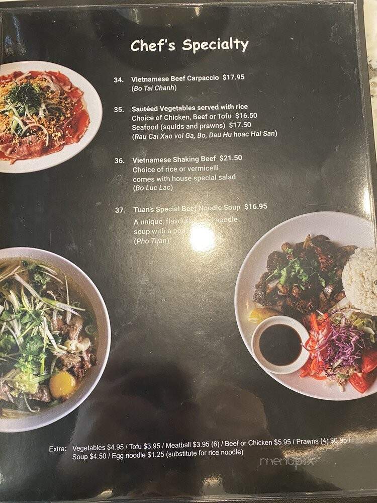 Pho 37 - Vancouver, BC menu_pic