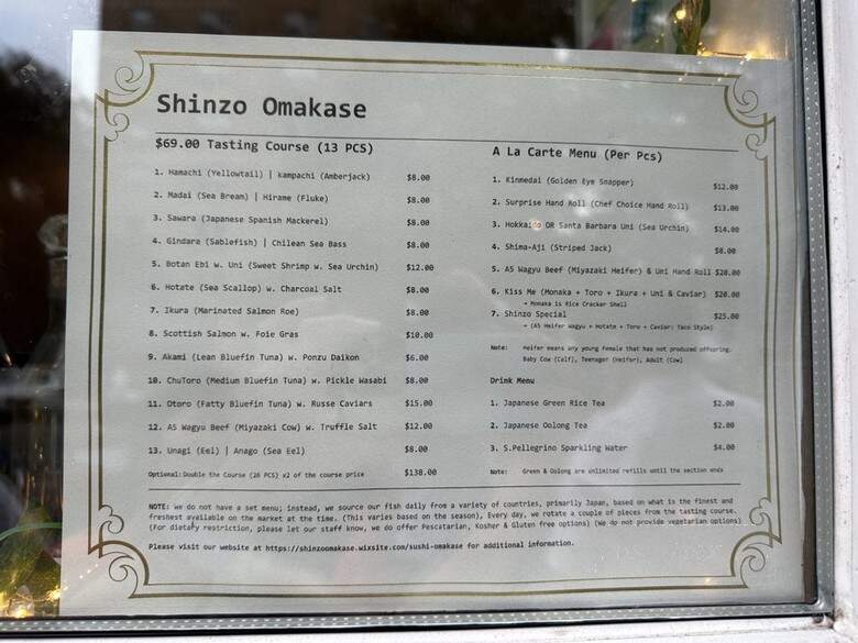 Shinzo Omakase - New York, NY