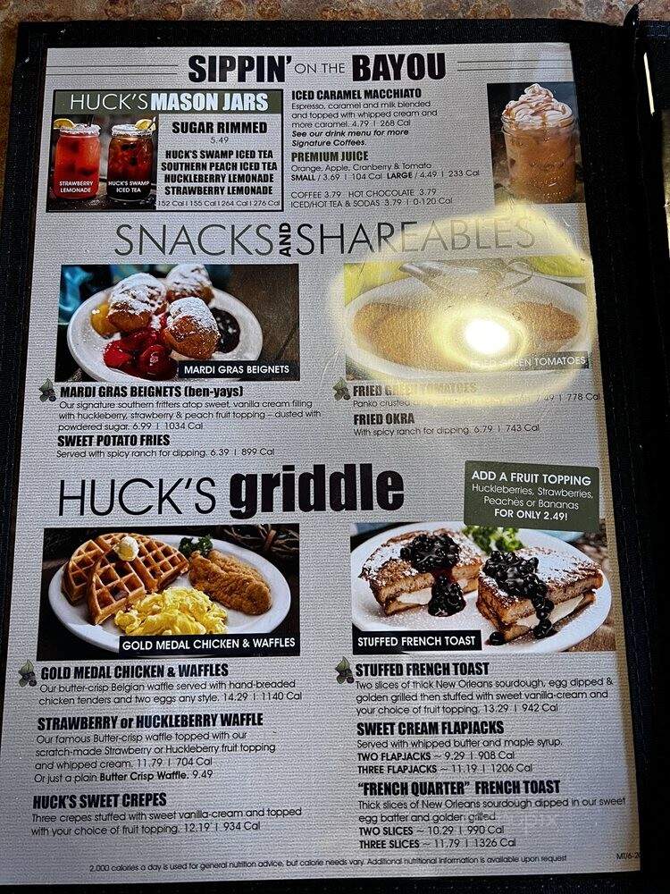 Huckleberry's: Breakfast & Lunch - Tracy, CA menu_pic