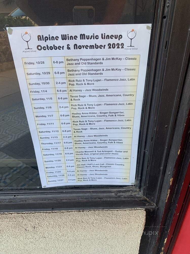 Alpine Wine & Restaurant - Alpine, TX