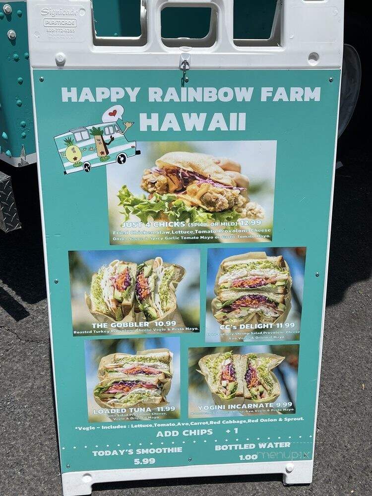 Happy Rainbow Farm - Honolulu, HI menu_pic