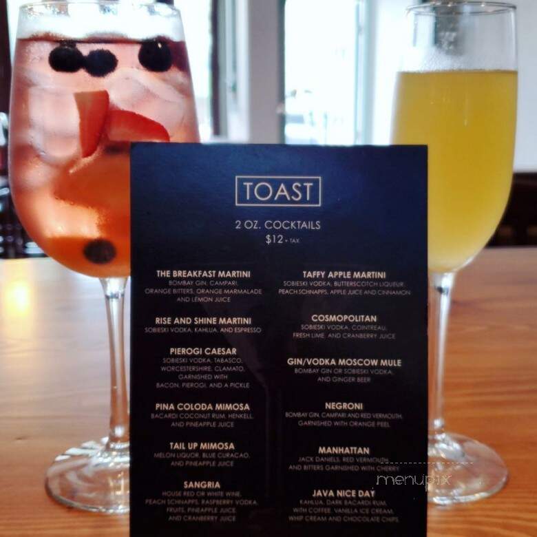 Toast On Bloor - Toronto, ON menu_pic