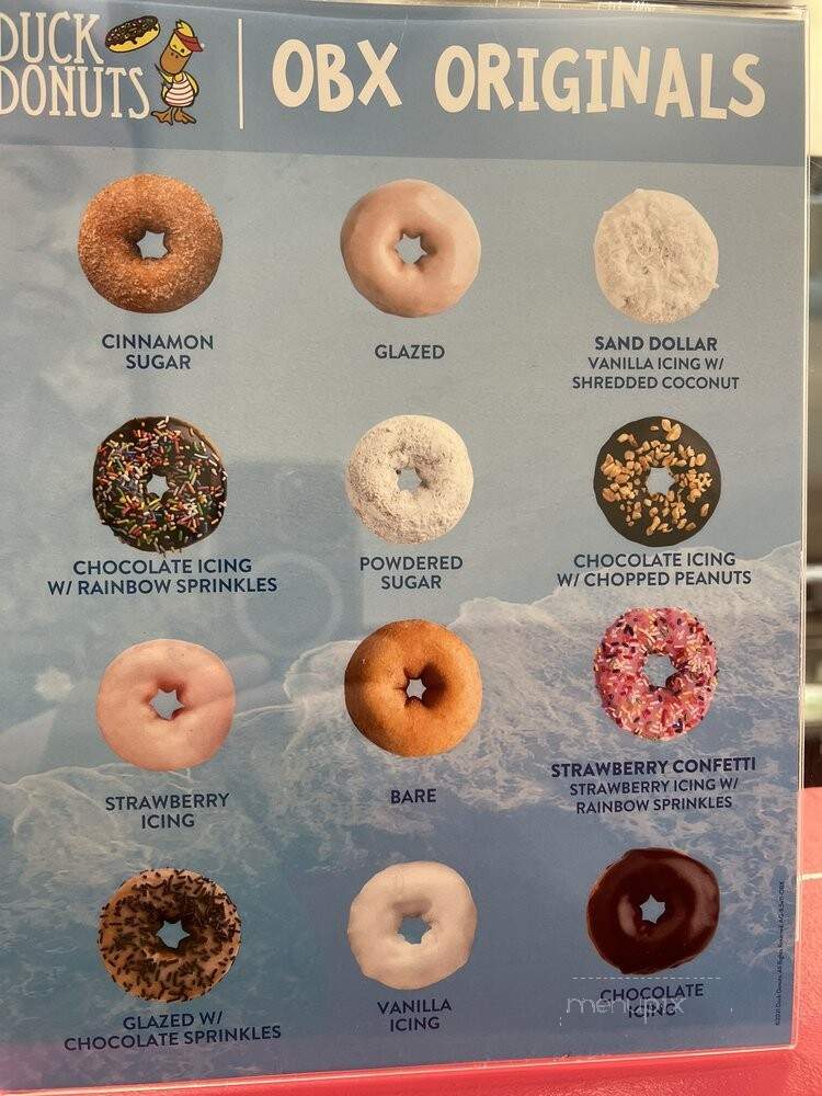 Duck Donuts - West Springfield, VA menu_pic