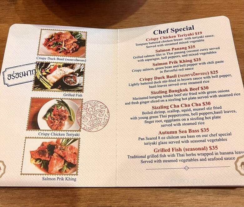 Sakhuu Thai Legacy - Plano, TX menu_pic