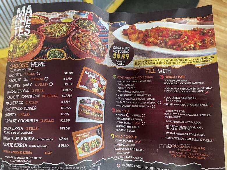 Machetes Big Quesadillas - Chicago, IL menu_pic