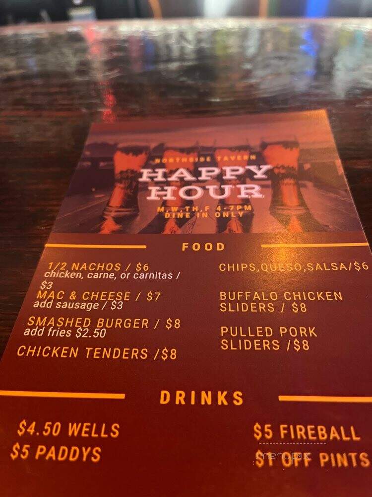 NorthSide Tavern - San Diego, CA menu_pic