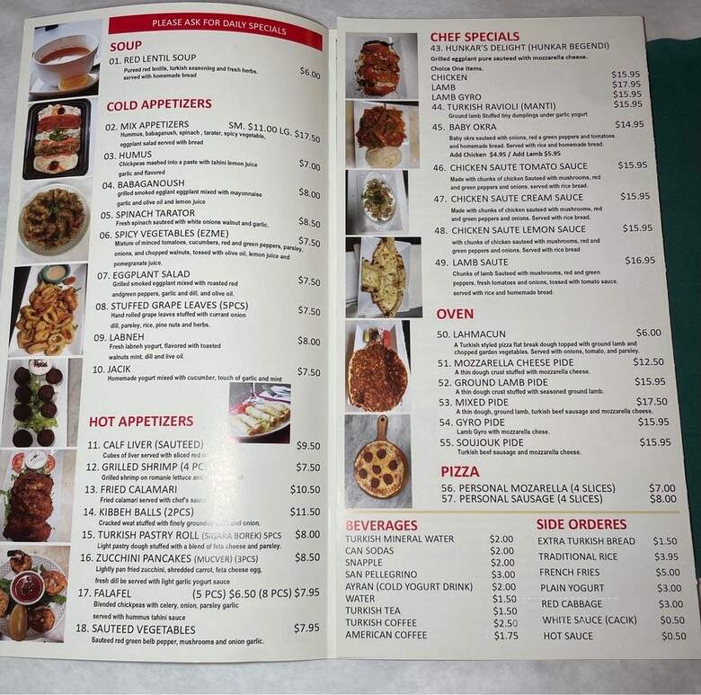Cafe Istanbul Grill - Rego Park, NY menu_pic