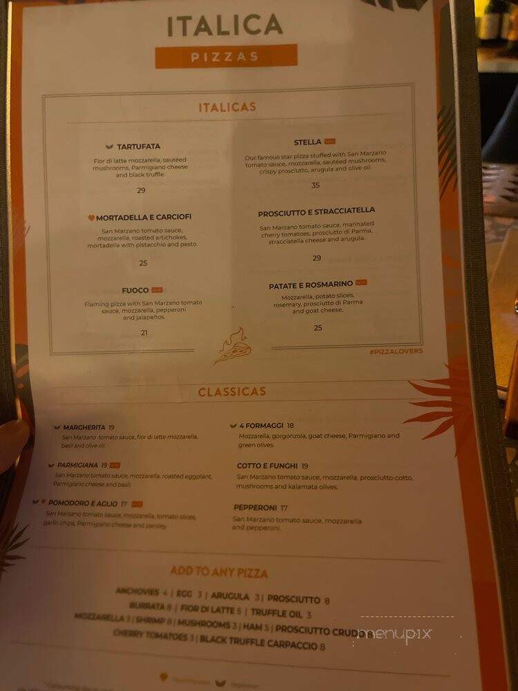 Italica Midtown - Miami, FL menu_pic