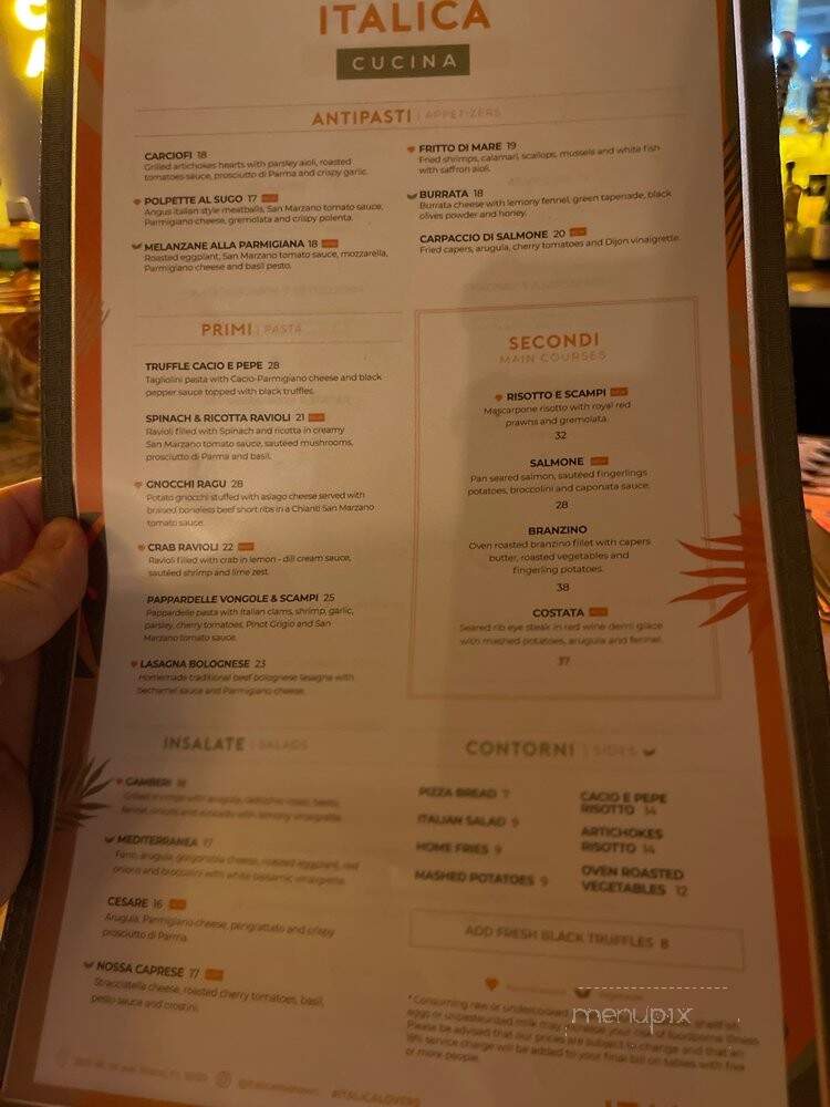 Italica Midtown - Miami, FL menu_pic