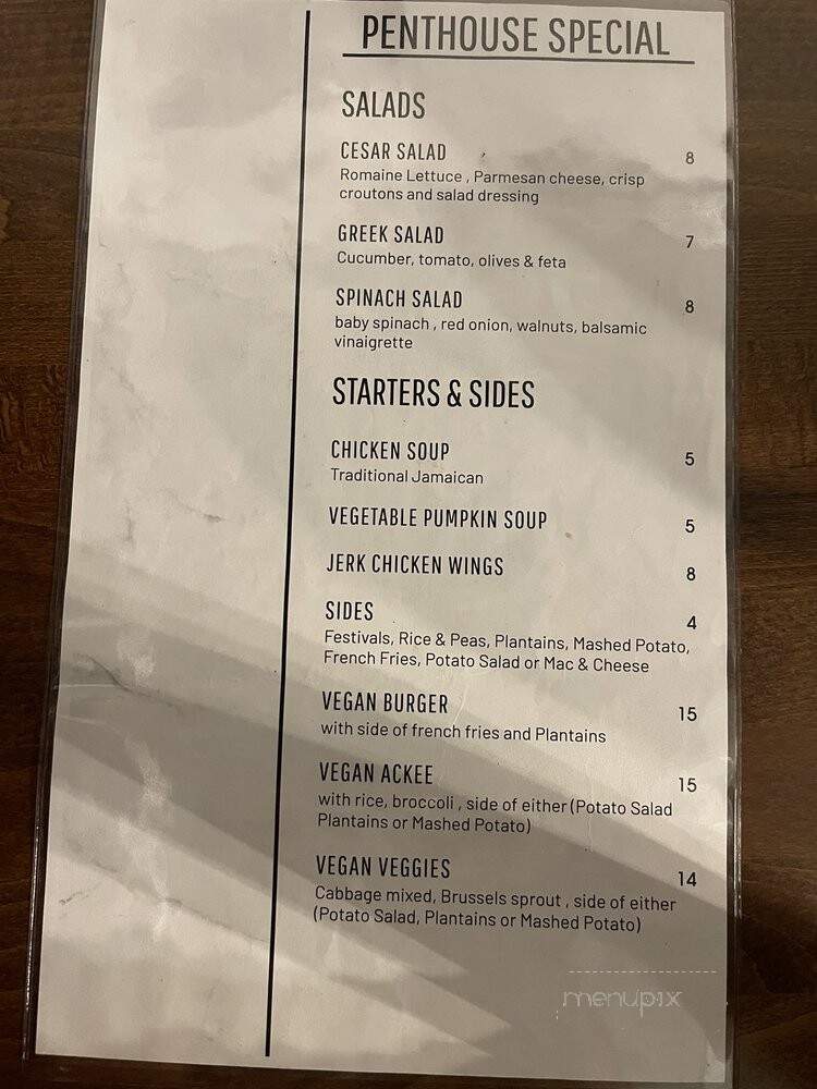 Penthouse Caribbean Restaurant - Denver, CO menu_pic