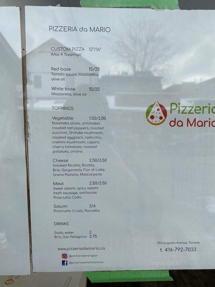 Pizzeria Da Mario - Toronto, ON