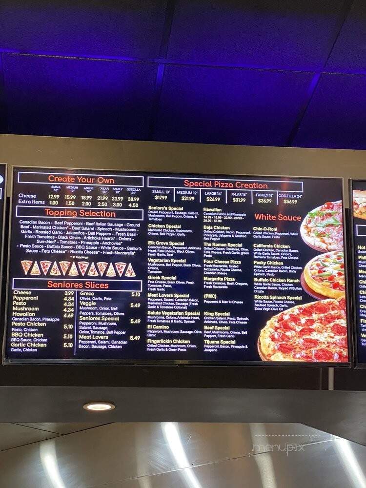 Seniore's Pizza - Sacramento, CA menu_pic