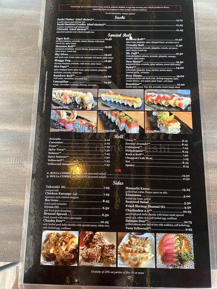 Tamashi Ramen Sushi - Houston, TX menu_pic