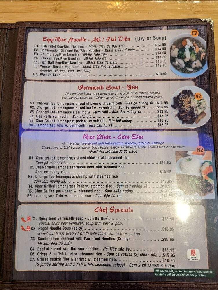 Imperial Pho Noodle & Grill - Katy, TX menu_pic