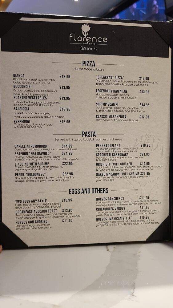 Florence Prime Diner - Queens, NY menu_pic