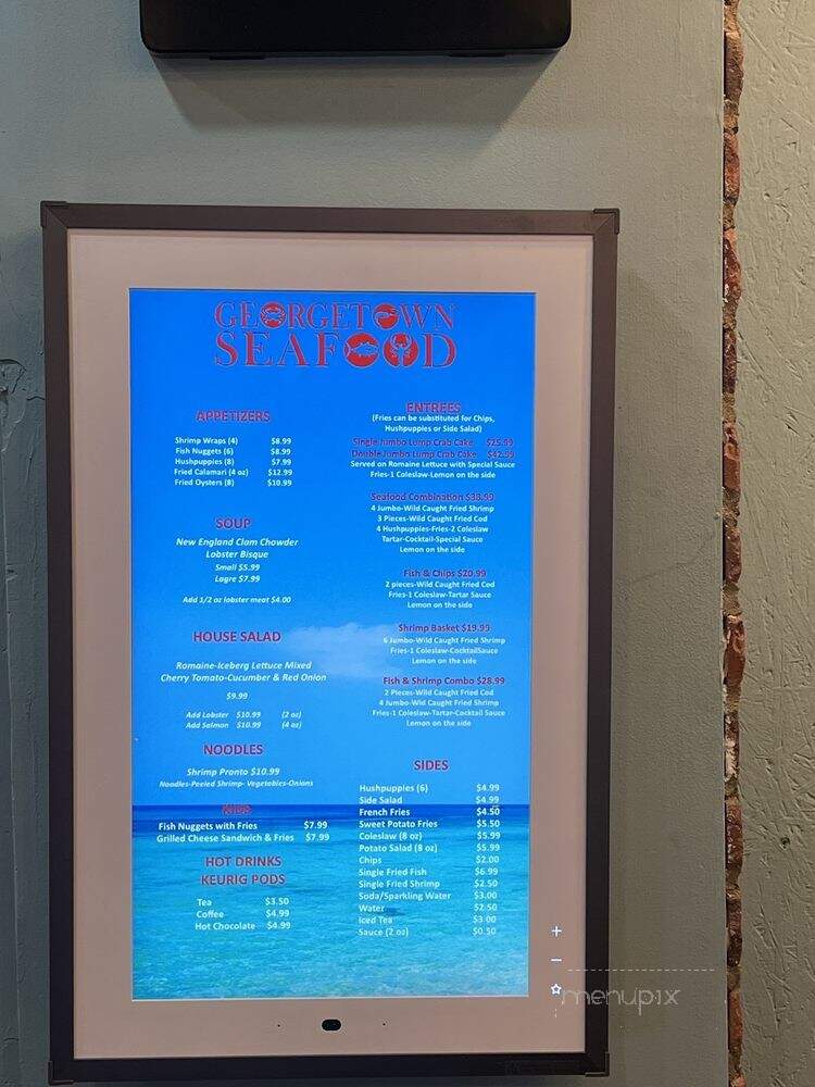 Menu of Seafood in Washington, DC 20007