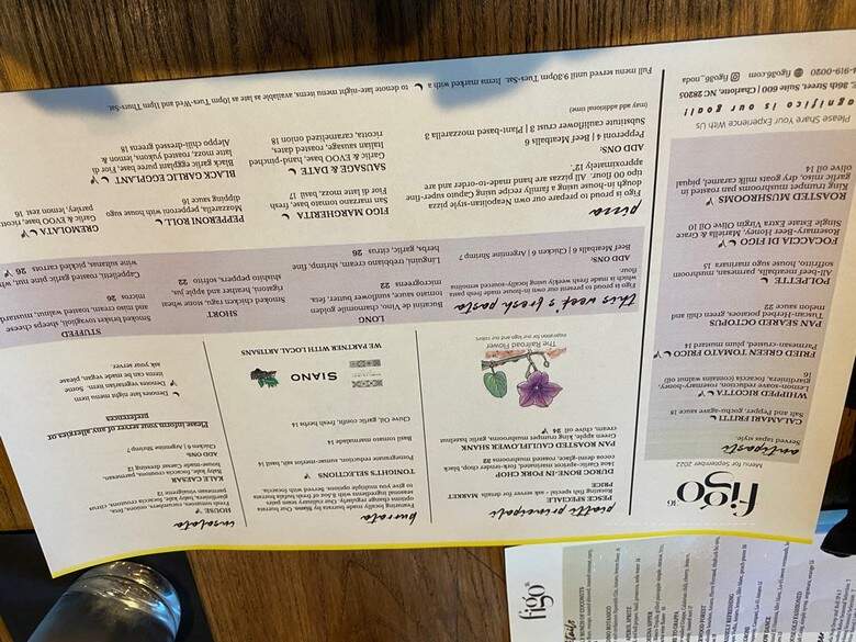 Figo36 - Charlotte, NC menu_pic