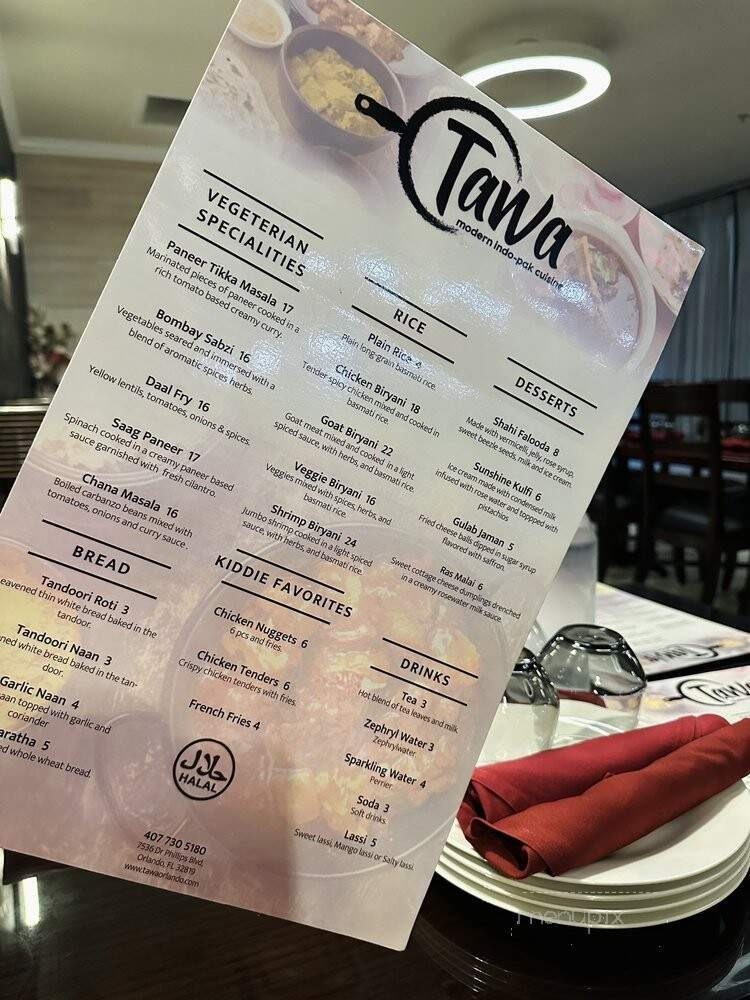 Tawa Modern Indo-Pak Cuisine - Orlando, FL