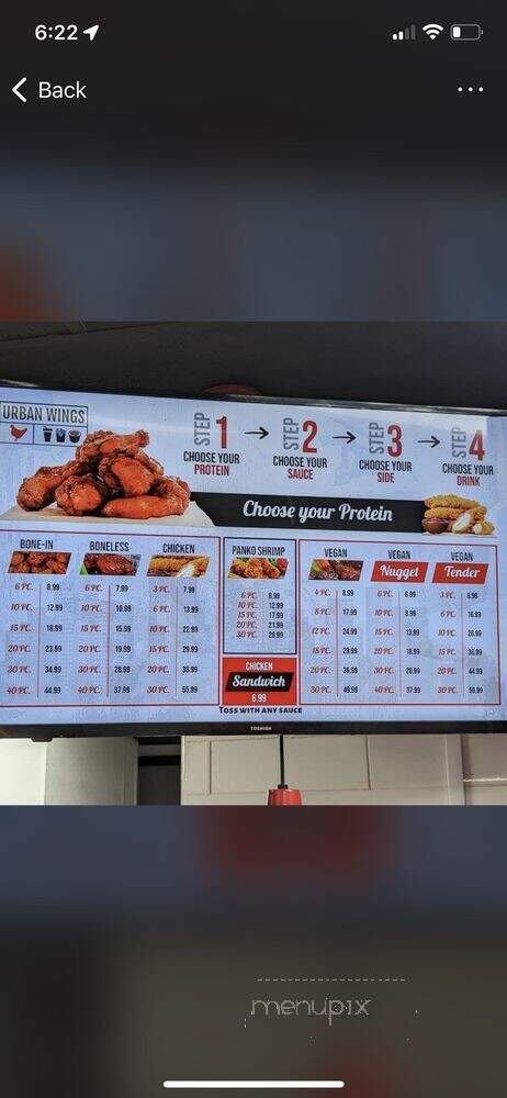 Urban Wings - Atlanta, GA menu_pic