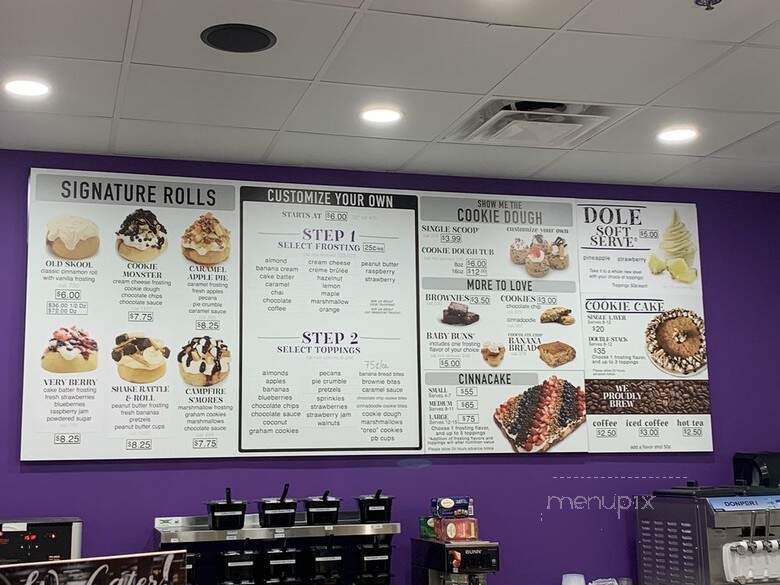 Cinnaholic - Carmel, IN menu_pic