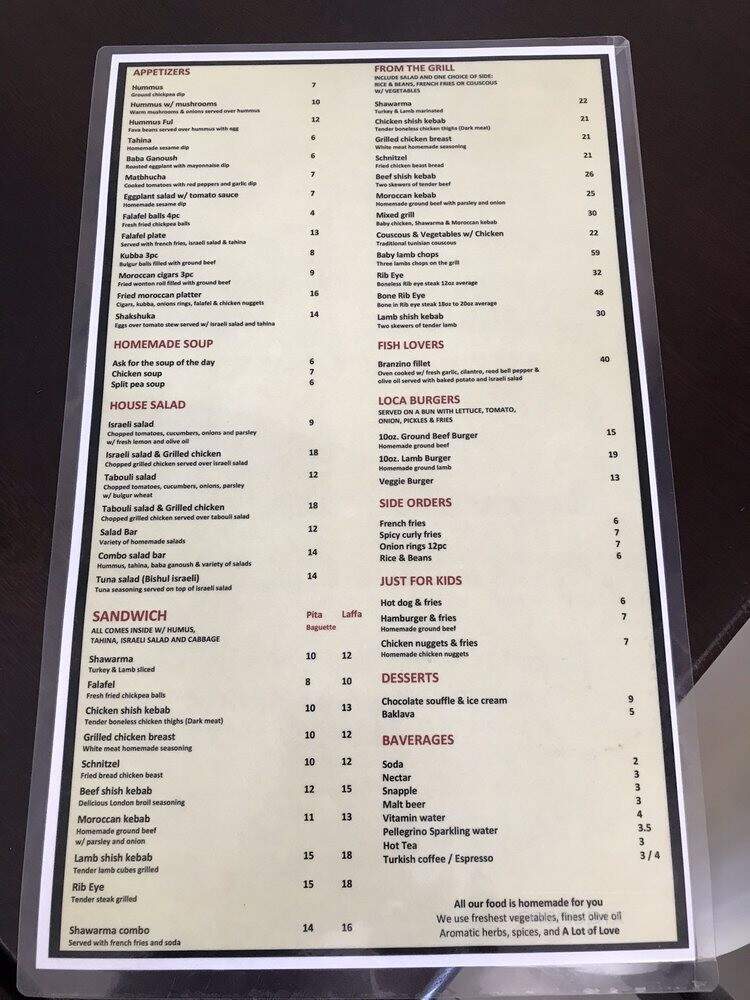 Pita Loca - Miami Beach, FL menu_pic