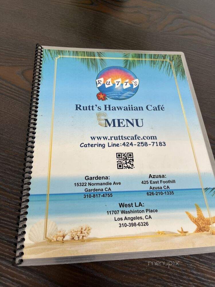 Rutts Hawaiian Cafe & Catering - Azusa, CA menu_pic