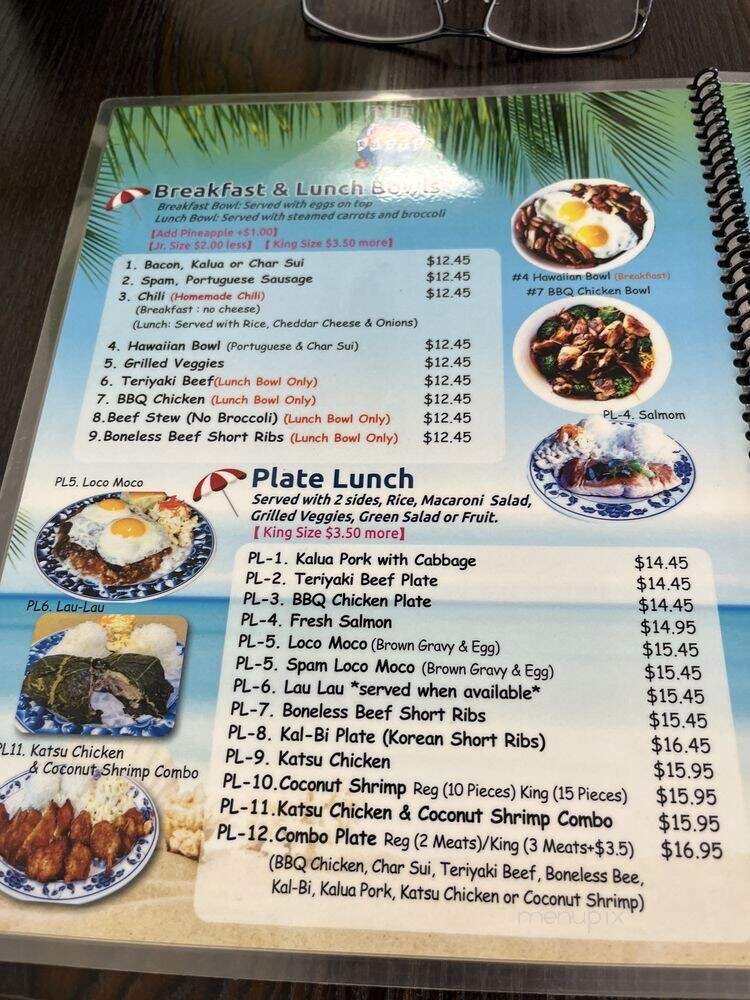 Rutts Hawaiian Cafe & Catering - Azusa, CA menu_pic