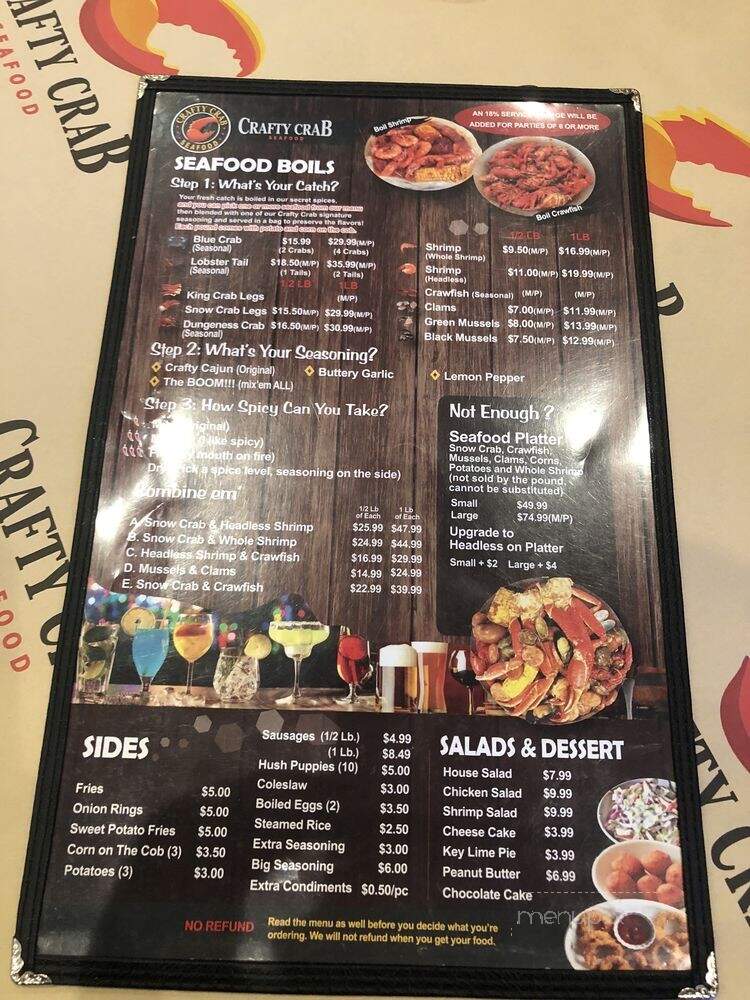Crafty Crab - League City, TX menu_pic