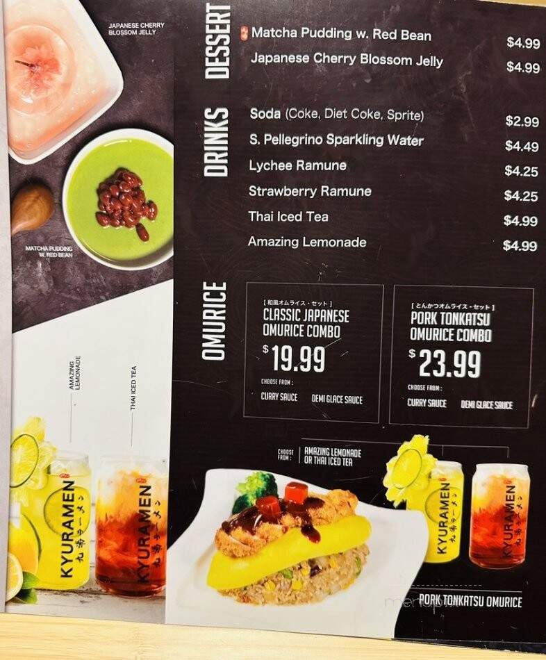 Kyuramen - Eagan, MN menu_pic