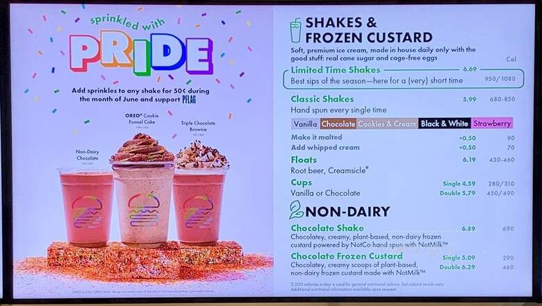 Shake Shack - Torrance, CA menu_pic