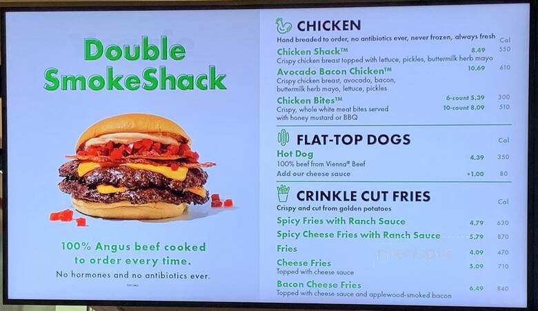Shake Shack - Torrance, CA menu_pic