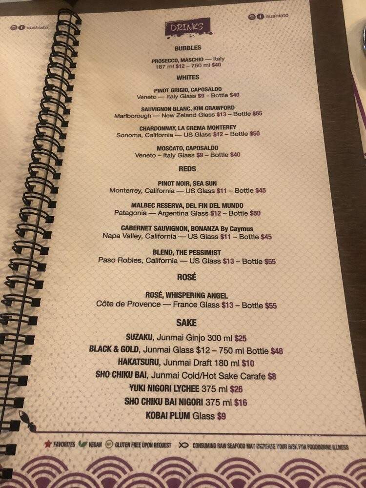 Sushiato - Parkland, FL menu_pic