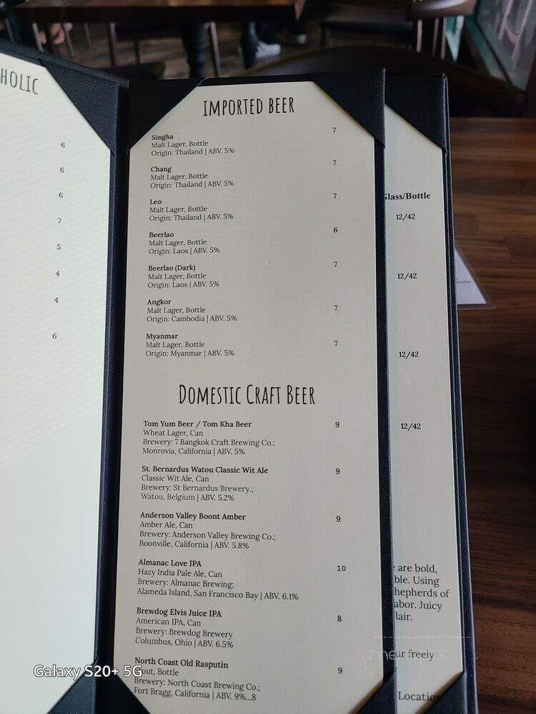 Hanuman Thai Eatery - Costa Mesa, CA menu_pic