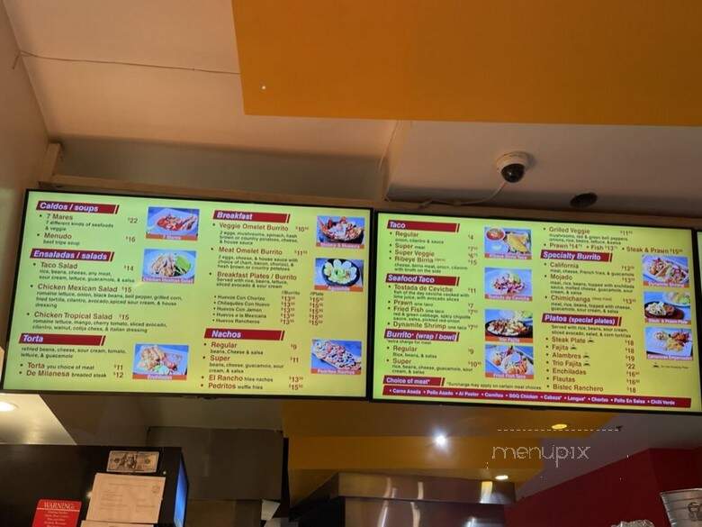 El Rancho Grande - San Francisco, CA menu_pic