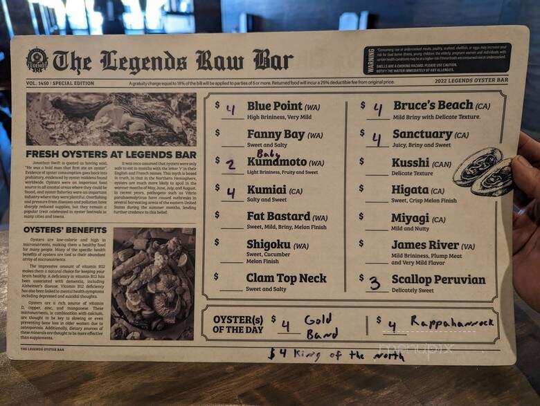 The Legends Oyster Bar and Grill - Henderson, NV