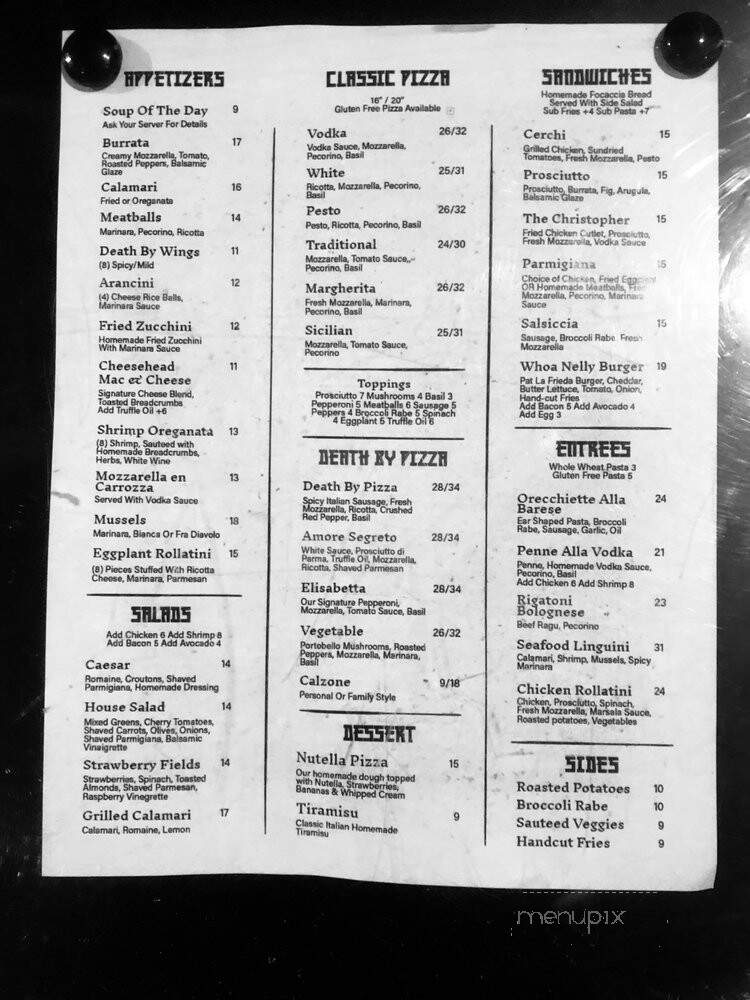 Death By Pizza - New York, NY menu_pic