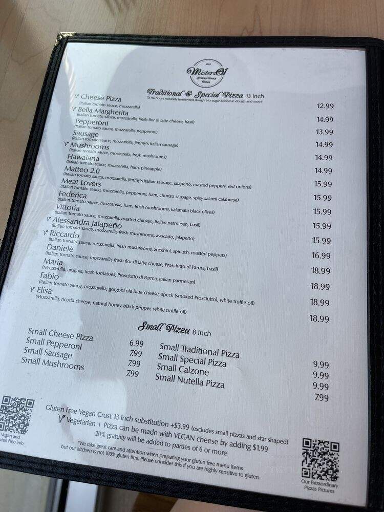 Mister O1 Dallas - Dallas, TX menu_pic