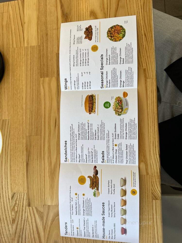 Starbird Chicken - Hermosa Beach, CA menu_pic