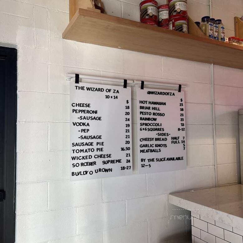 The Wizard of Za - Columbus, OH menu_pic