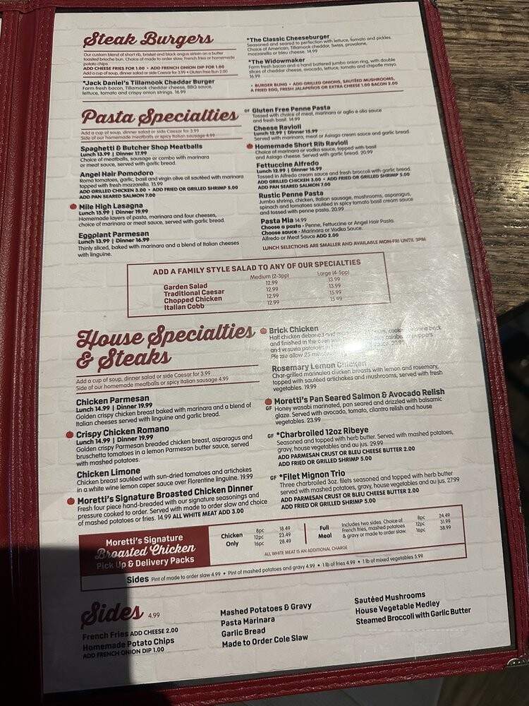 Moretti's Elgin - Elgin, IL menu_pic