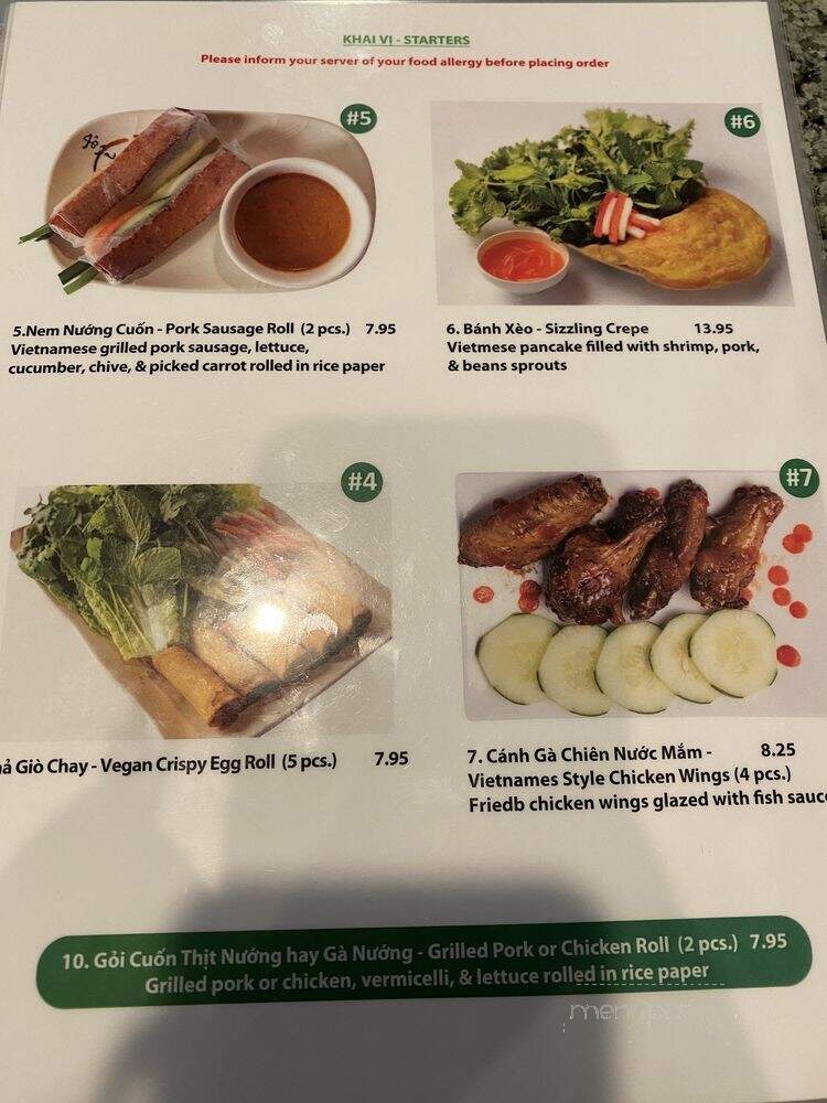 Saigon Pho 8 - Las Vegas, NV menu_pic