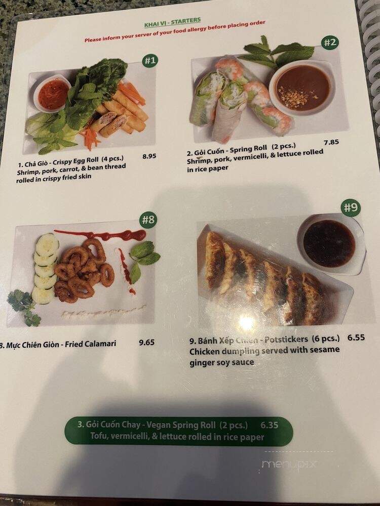 Saigon Pho 8 - Las Vegas, NV menu_pic