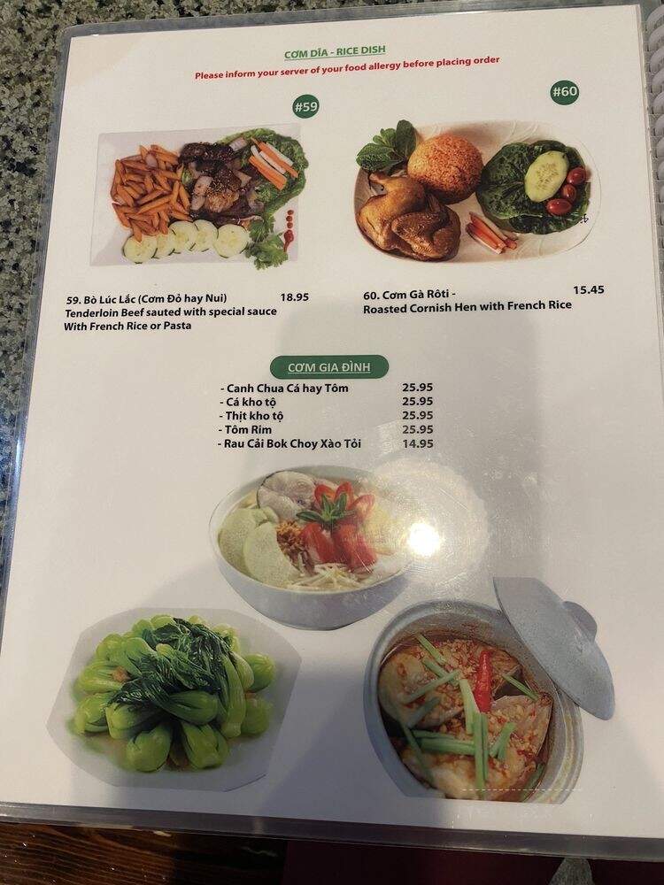 Saigon Pho 8 - Las Vegas, NV menu_pic