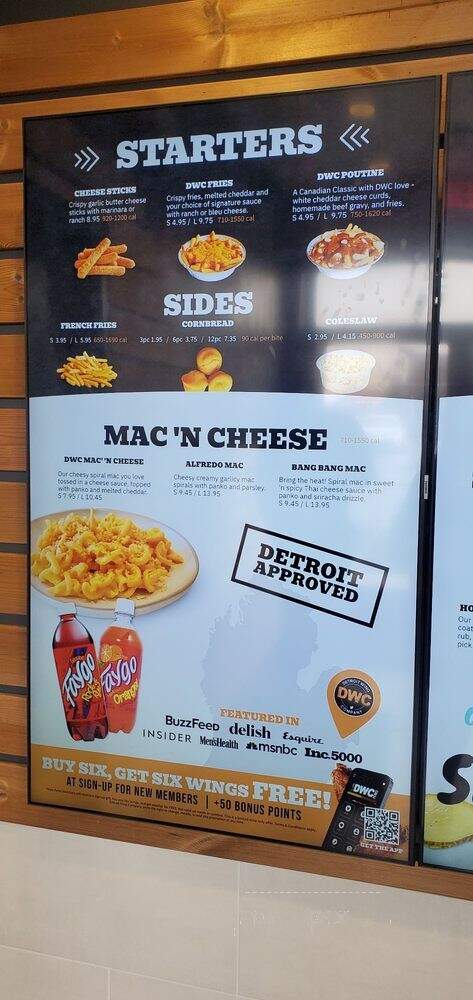 Detroit Wing Company - Warren, MI menu_pic