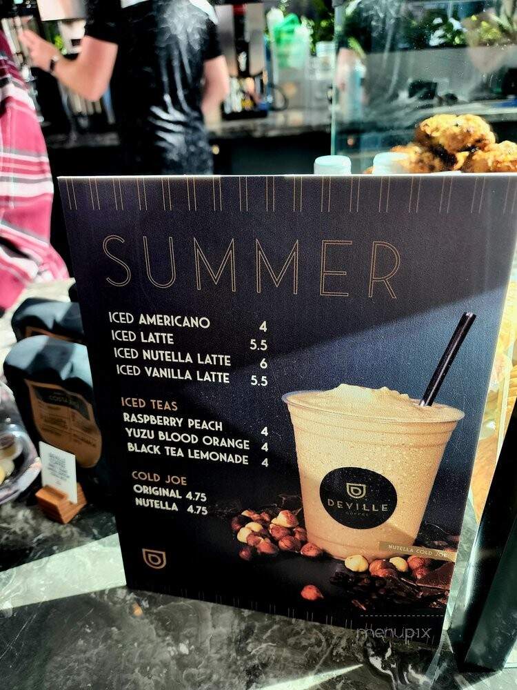 Deville Coffee - Vancouver, BC menu_pic