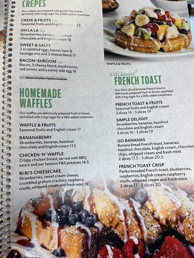 Pur & Simple - Woodbridge, ON menu_pic