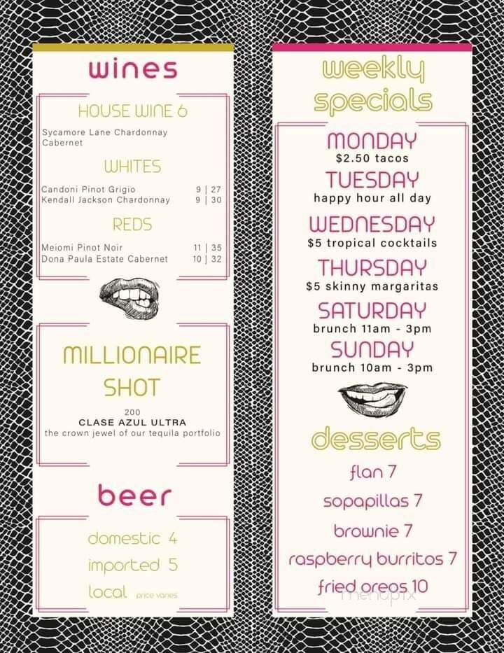 Habaneros - Slidell, LA menu_pic