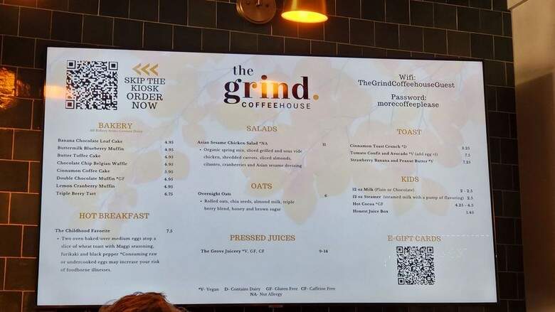 The Grind Coffeehouse - Omaha, NE menu_pic