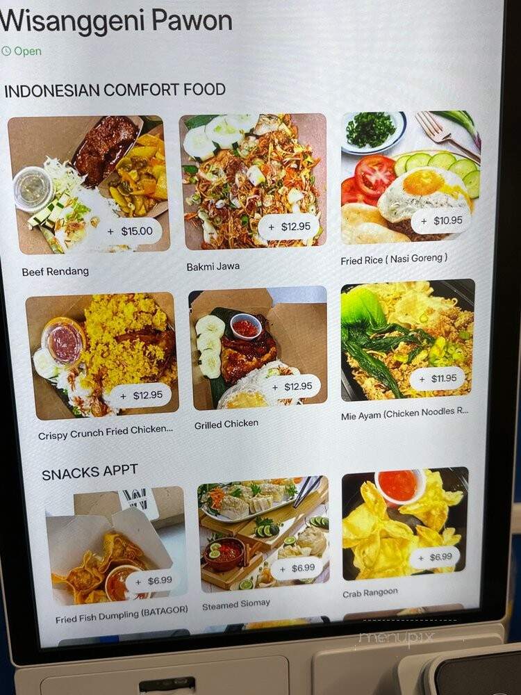 Wisanggeni Pawon - Indianapolis, IN menu_pic