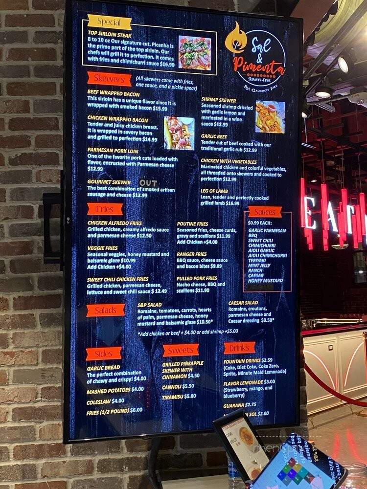 Sal and Pimenta - Indianapolis, IN menu_pic